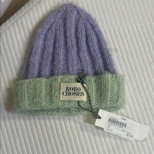 Bobo Choses Purple and Green Kids Beanie